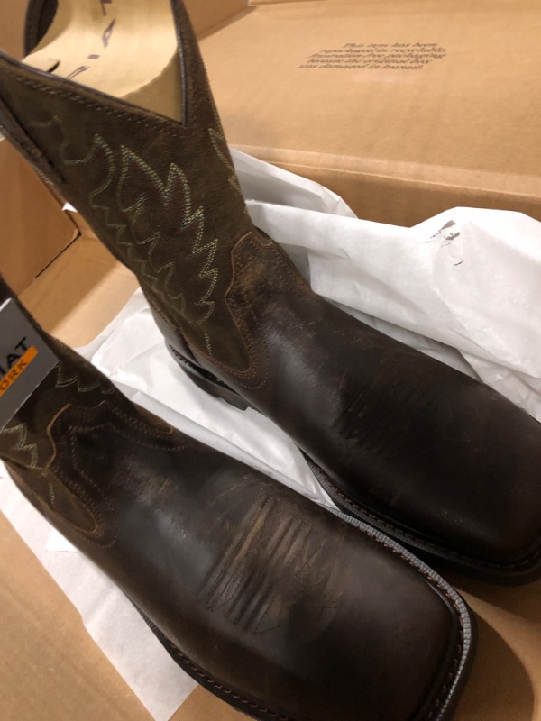 Photo 2 of ARIAT Men's Groundbreaker Square Toe Work Boot 11.5 Brown