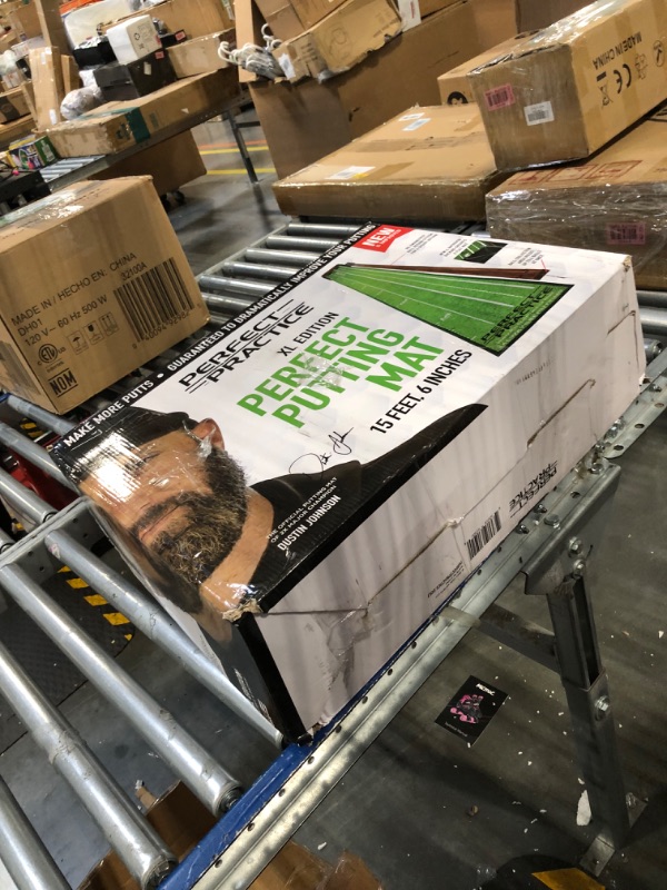 Photo 1 of PERFECT PRACTICE Putting Mat - Indoor Golf Putting Green with 1/2 Hole Training for Mini Games & Practicing at Home or in The Office - Gifts for Golfers - Golf Accessories for Men XL