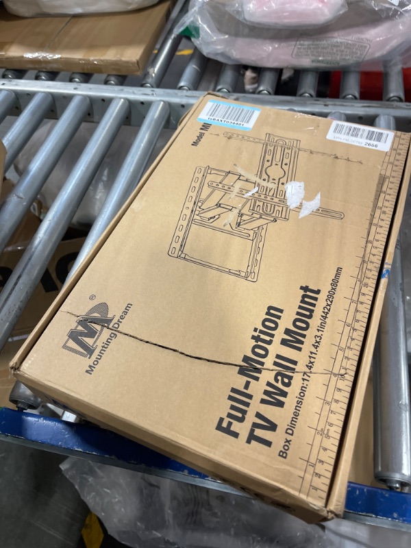 Photo 1 of Mounting Dream UL Listed TV Wall Mount for Most 32-55 inch TV, Some up to 65 inch, Full Motion TV Mount with Articulating Dual Arms, Max VESA 400x400mm, 99 lbs, Fits 16 inch Studs, MD2380