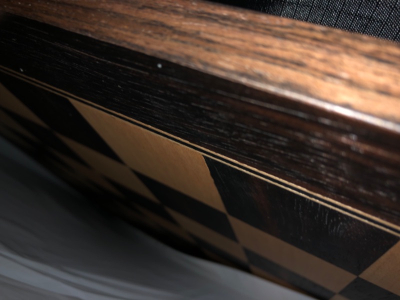 Photo 1 of A&A 18.875" Professional Wooden Tournament Chess Board/African Palisander & Maple Inlaid / 2.0" Squares w/o Notation 18.875" / 48cm African Palisander & Maple Inlaid - W/O Notation