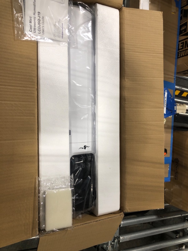 Photo 1 of LACIDOLL Humidifiers for Large Room Wholehouse Humidifier 1000 sq. ft 4.2 Gal 16L Floor Humidifier 360° Nozzles Cool Mist Ultrasonic Humidifier Output Top Fill Tower Humidifier for Home Office