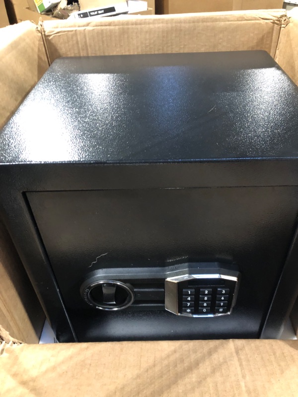 Photo 3 of 2.0 Cub Home Safe Fireproof Waterproof, Anti-theft Fireproof Safe Box with Fireproof Bag, Electronic Keypad and Spare Key, Digital Home Security Safe for Firearm Money Medicines Valuables 42EH