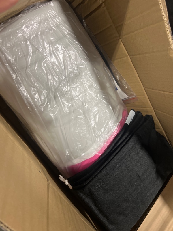 Photo 1 of AWSUM Inflatable Air Gymnastics Mat 10ft/13ft/16ft/20ft/23ft Training mat 4/8 inches Thick tumbling mat with Electric Pump for Home/Gym/Outdoor 10ft*3.3ft*4in(3*1*0.1M) Pink/Black