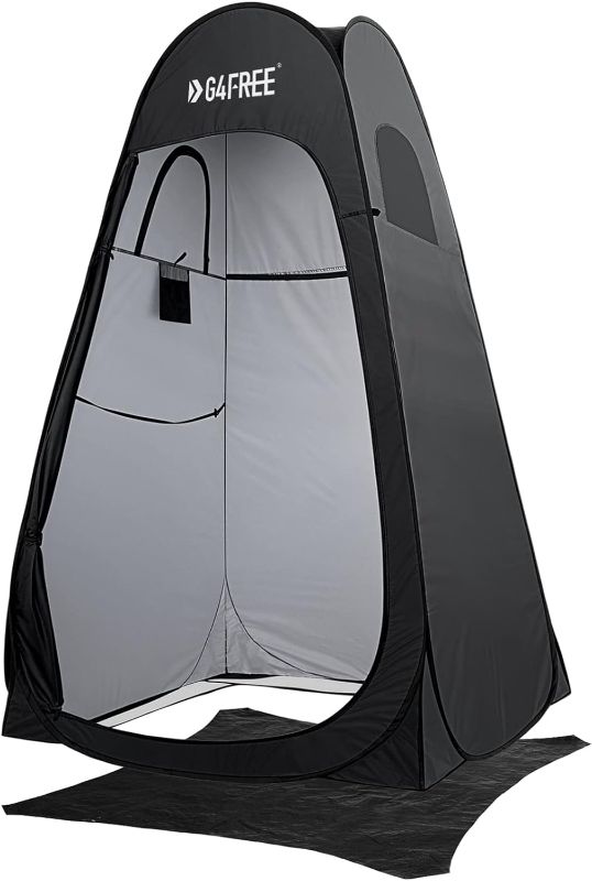 Photo 1 of 
G4Free Pop Up Privacy Shower Tent Portable Outdoor Changing Room Camping Toilet Sun Shelter with Carry Bag(Black)