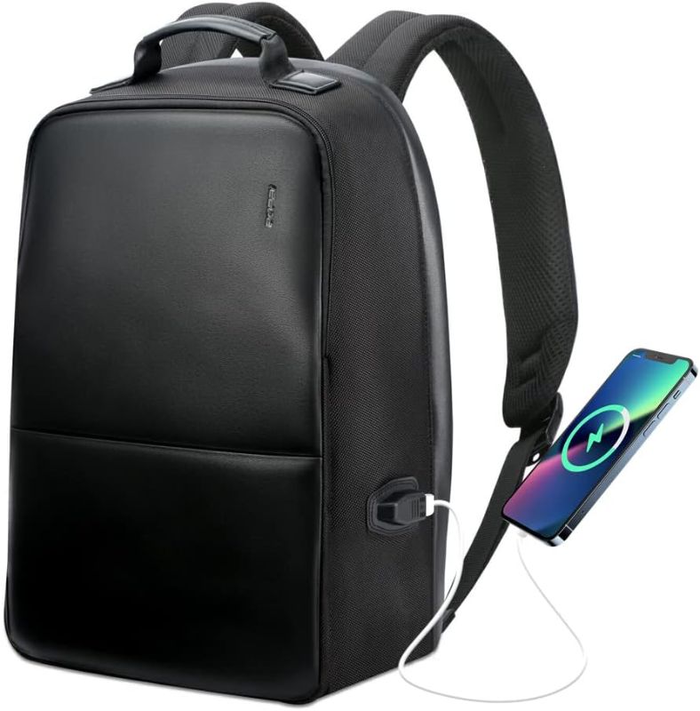 Photo 1 of BOPAI 15.6-Inch Anti-Theft Laptop Backpack with USB Charging Port and Anti-Glare Function - Water-Resistant, Lightweight