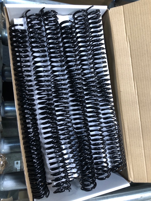 Photo 1 of Black Spiral Binding Coils, Plastic Spines for Sheets 