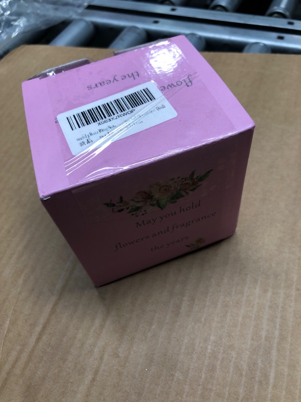 Photo 1 of muchly Rose Ring Box?Proposal ring box rotates 360 degrees. Square Velvet Jewelry Box for Proposal Ring, Ceremony, Wedding or Special Occasions (pink)