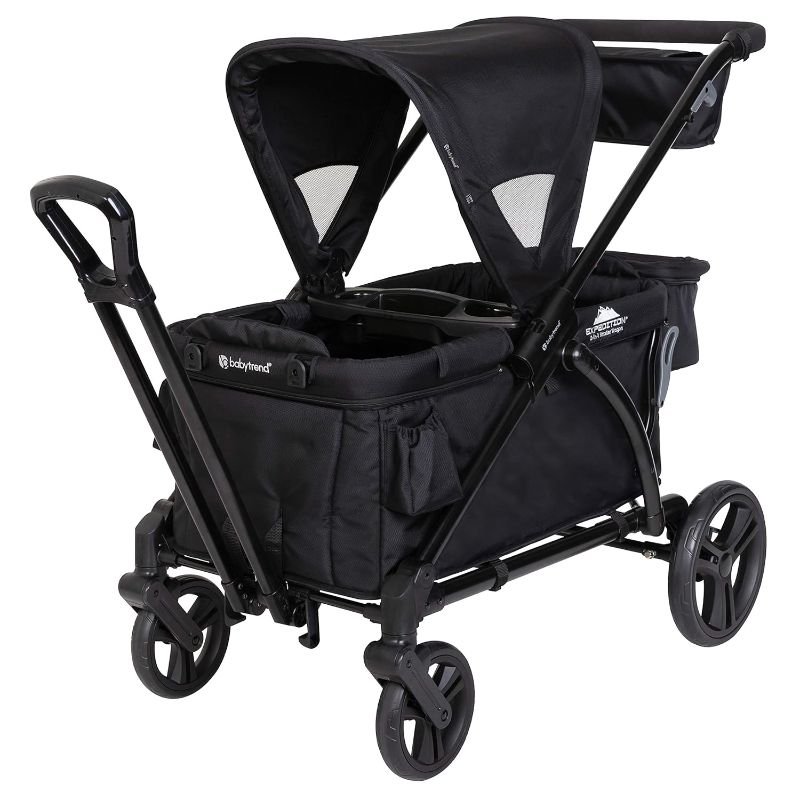 Photo 3 of Baby Trend Expedition 2-in-1 Stroller Wagon PLUS, Ultra Black
