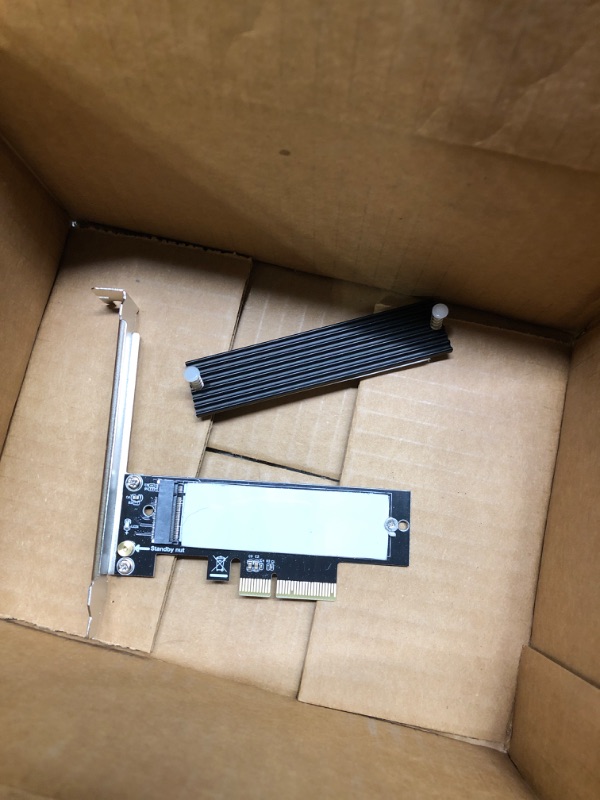 Photo 2 of Bejavr M.2 NVME to PCIe 3.0/4.0 x4 Adapter, NVME/AHCI SSD to PCIe Expansion Card with Aluminum Heatsink Solution, Supports PCI-Express X4 X8 X16 Slots