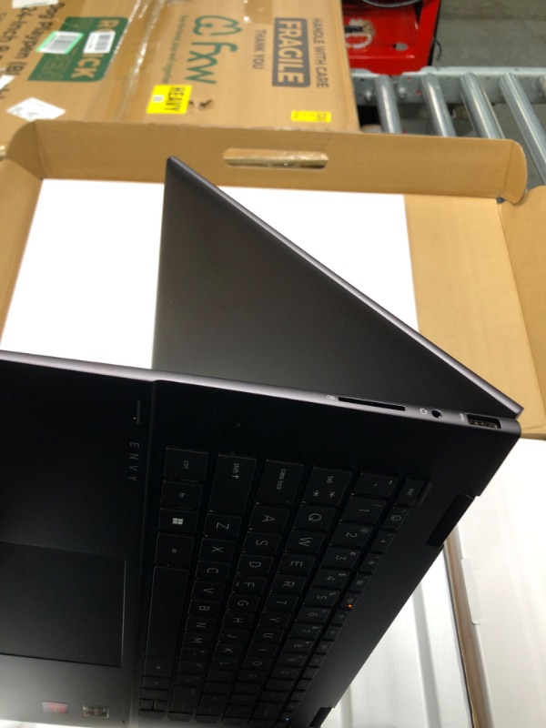 Photo 4 of HP ENVY x360 Convertible 15-inch Laptop, AMD Ryzen 7 5825U processor, AMD Radeon Graphics, 8 GB RAM, 512 GB SSD, Windows 11 Home (15-eu1026nr, Nightfall black aluminum)