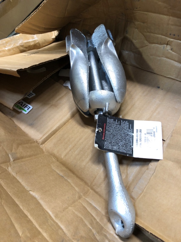 Photo 1 of Extreme Max 3006.6663 BoatTector Galvanized Folding/Grapnel Anchor - 7 lbs.