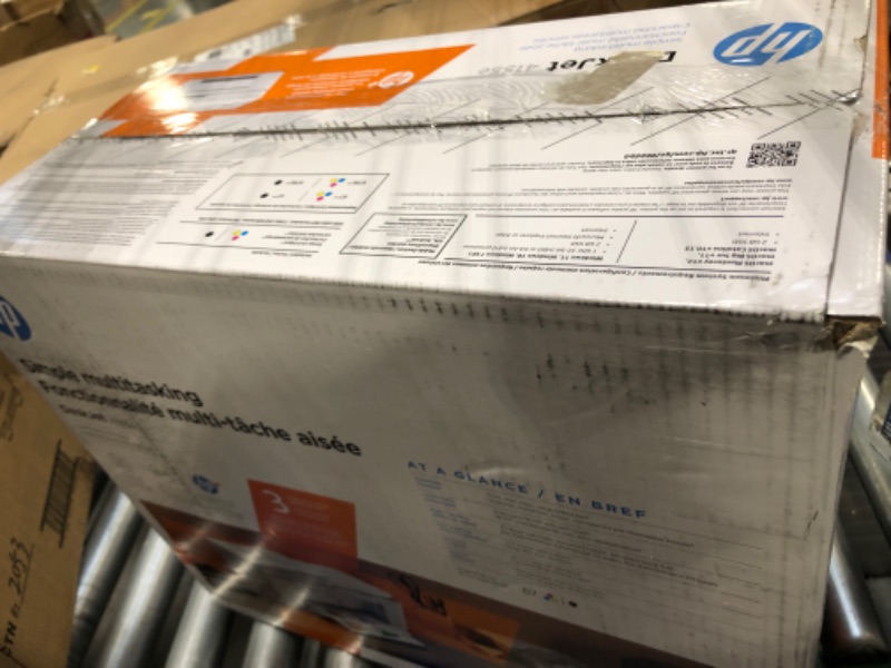 Photo 1 of HP DeskJet 4155e Wireless Color All-in-One Printer & 67XL Tri-Color High-Yield Ink Cartridge | 3YM58AN & 67XL Black High-Yield Ink Cartridge | 3YM57AN Printer + Tri-color Ink + Black Ink
