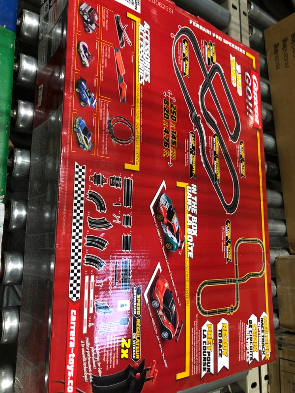 Photo 2 of Carrera GO!!! Electric Powered Slot Car Racing Kids Toy Race Track Set 1:43 Scale, Ferrari Pro Speeders