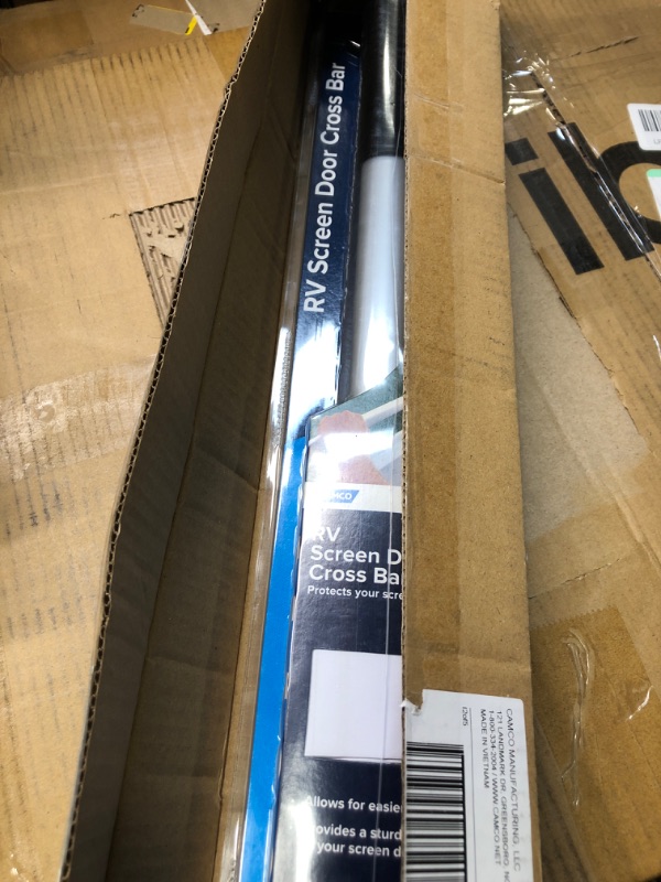 Photo 1 of Camco 42183 Screen Door Cross Bar Handle | Allows for Easier Exit and Protectionof RV Screen Doors with Sturdy and Secure Grip Black Standard