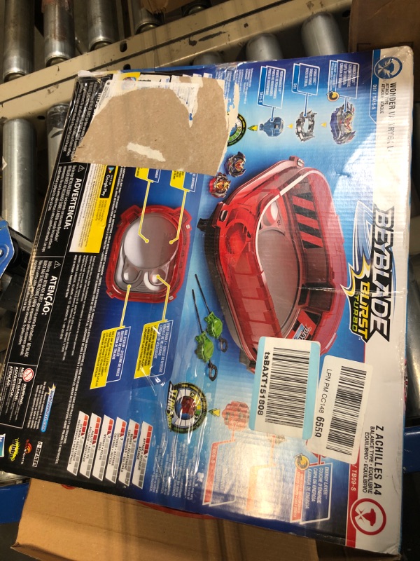 Photo 1 of BEYBLADE Burst Turbo Slingshock Rail Rush Battle Set -- Complete Set Burst Beystadium, Battling Tops, and Launchers (Amazon Exclusive)