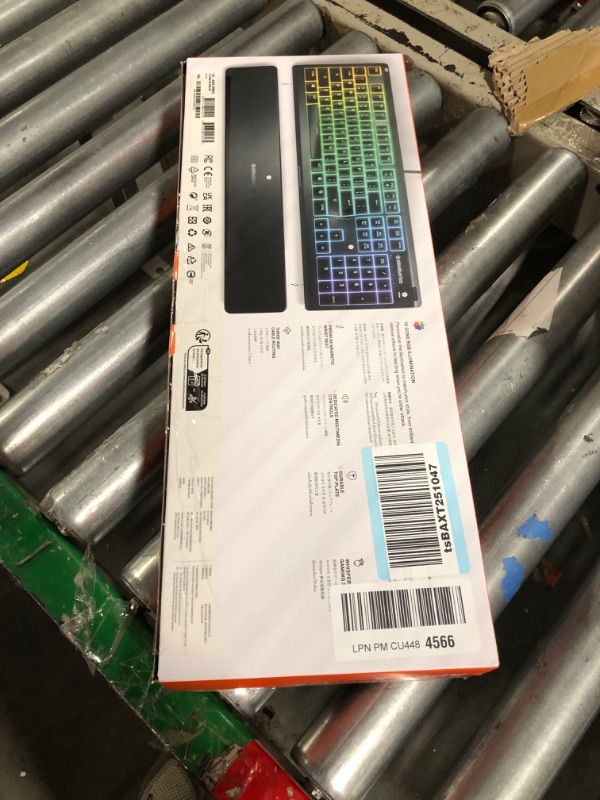 Photo 2 of SteelSeries Apex 3 RGB Gaming Keyboard – 10-Zone RGB Illumination – IP32 Water Resistant – Premium Magnetic Wrist Rest (Whisper Quiet Gaming Switch)