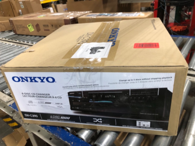 Photo 2 of ******** FOR PARTS****** Onkyo DXC390 6-Disc Carousel Changer CD Player, Black