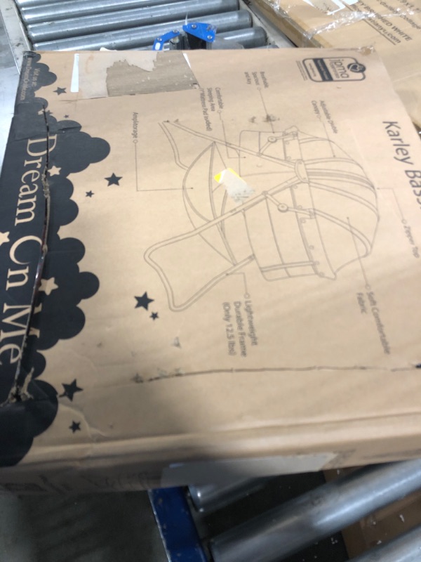 Photo 1 of Dream On Me Karley Bassinet in Blue/Grey