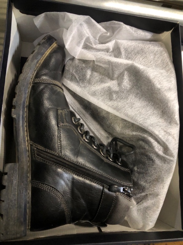 Photo 1 of Bruno Marc Men's Motorcycle Combat Boots Zipper Biker Boot (size 9)