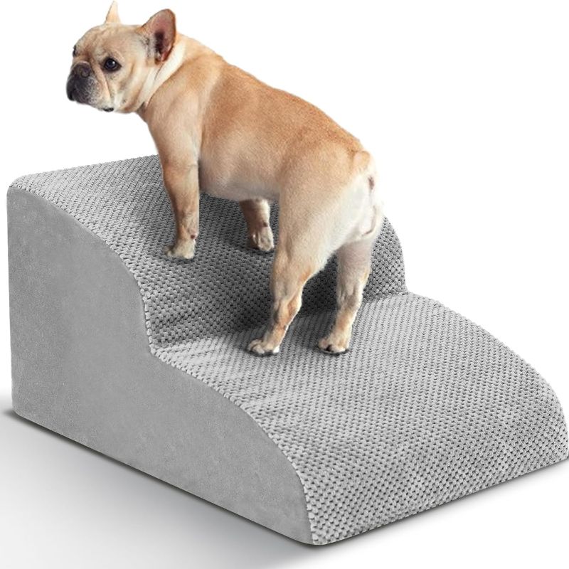 Photo 1 of *Similar Item* * Similar Color* Dog Stairs for Small Dogs, High Density Foam Dog Ramp, Extra Wide Non-Slip Pet Steps for High Beds Or Couch, Soft Foam Doggie Ladder for Dogs Injured, Older Pets, Small Cats