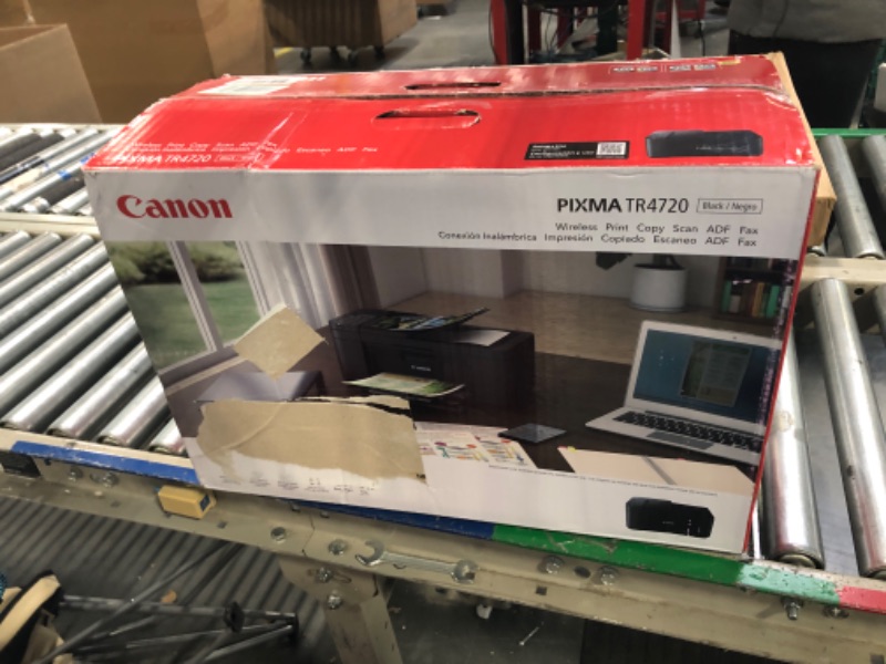 Photo 2 of Canon PIXMA TR4720 All-in-One Multifunction Wireless Color Inkjet Printer, Black - Print Copy Scan Fax - 4800 x 1200 dpi, 8.5 x 14, 2-Line LCD Display, Auto Duplex Printing, 20-Sheet ADF
