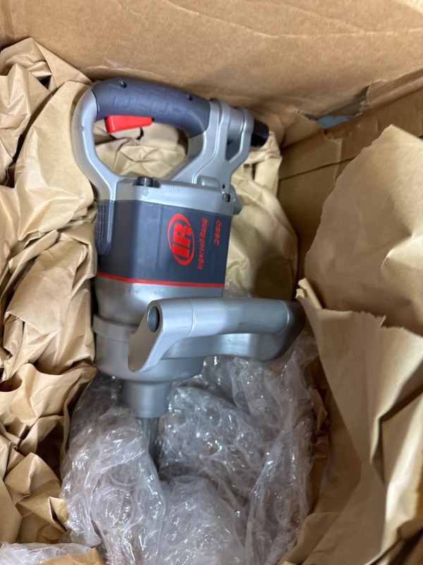 Photo 4 of Ingersoll Rand 2850MAX-6 1" Extension Anvil Impact, 6" & 2145QiMAX 3/4” Drive Air Impact Wrench – Quiet Technology, 1,350 ft-lbs Powerful Reverse Torque Output, 7 Vane Motor, Steel Hammer Case, Gray 2850MAX-6 with Extended Anvil Wrench + Wrench