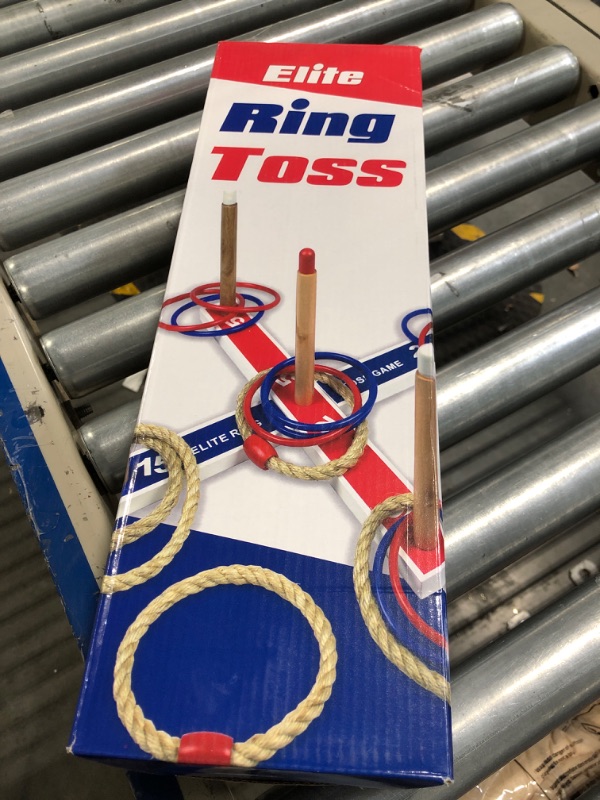 Photo 1 of Elite Sportz Ring Toss Games For Kids, Indoor and Outdoor Play - Red, White and Blue