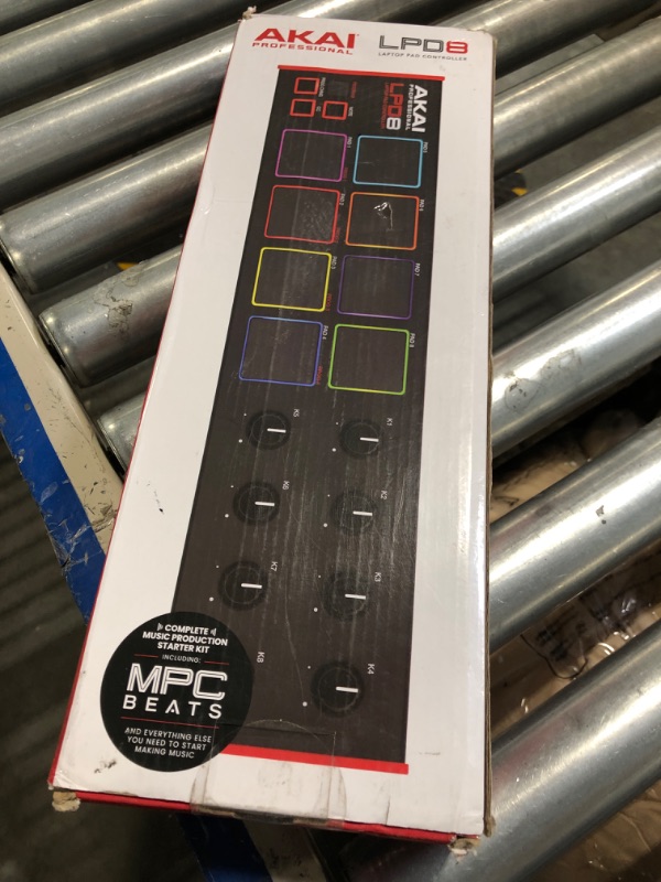 Photo 2 of AKAI Professional LPD8 - USB MIDI Controller with 8 Responsive RGB MPC Drum Pads for Mac and PC, 8 Assignable Knobs and Music Production Software New Model