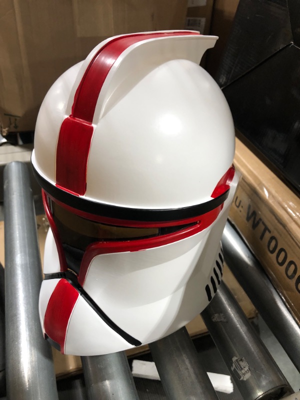 Photo 3 of ** Cracked in back of the helmet ** nezababy SW Mando Helmet Sith Jet Troopers Darth Vader Clone Troopers Helmet Full Head Mask Collectible