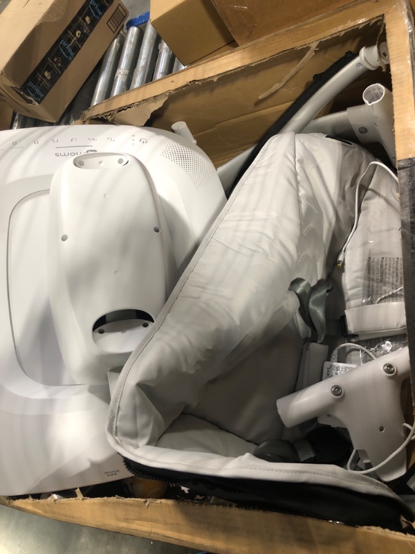 Photo 4 of **FOR PARTS** 4moms MamaRoo Multi-Motion Baby Swing, Bluetooth Baby Swing with 5 Unique Motions, Grey