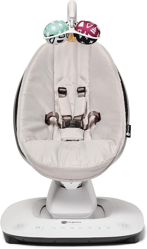 Photo 1 of **FOR PARTS** 4moms MamaRoo Multi-Motion Baby Swing, Bluetooth Baby Swing with 5 Unique Motions, Grey