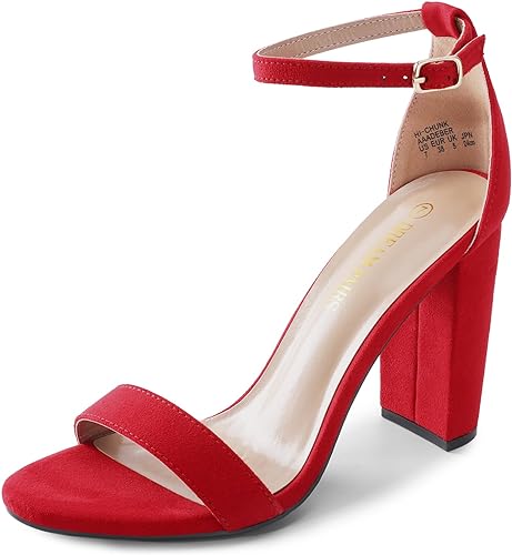 Photo 1 of DREAM PAIRS Women's Hi-Chunk High Heel Pump Sandals 8