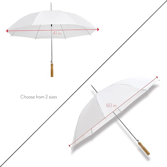 Photo 1 of 
Anderson Umbrella Wedding Umbrella - 48" Umbrella - Manual Open - 10 Pack (White)