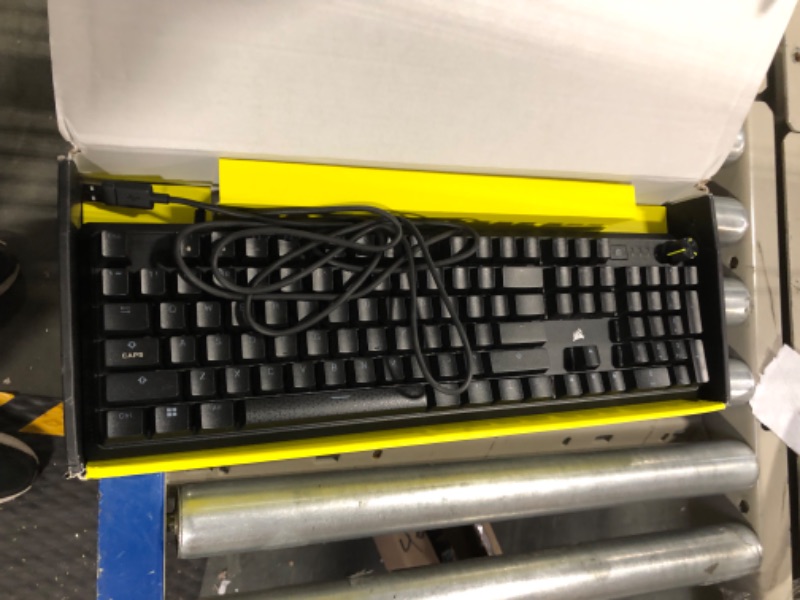 Photo 1 of CORSAIR K70 CORE RGB Mechanical Gaming Keyboard with Palmrest - Pre-lubricated Corsair MLX Red Linear Keyswitches - Sound Dampening - Media Control Dial - iCUE Compatible - QWERTY NA Layout - Black