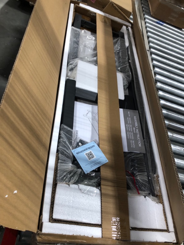 Photo 1 of LVB Storage Bench, Industrial Indoor Entryway Bench, Wood Metal Hallway Accent Bench for Sitting, Rustic Shoe Rack Organizer Cabinet in Foyer Entrance Bedroom Living Room, Dark Gray Oak, 47 Inch Long