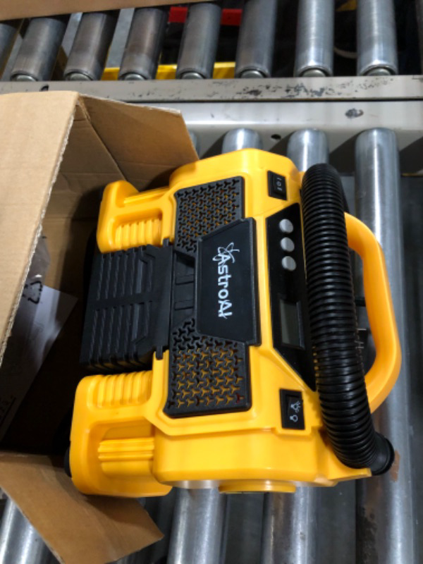 Photo 1 of AstroAI Tire Inflator Air Compressor Portable Cordless Car Tire Pump 160 PSI 3 Power Supply with Dual Metal Motors & LCD Pressure Gauge for Tires & Inflatables