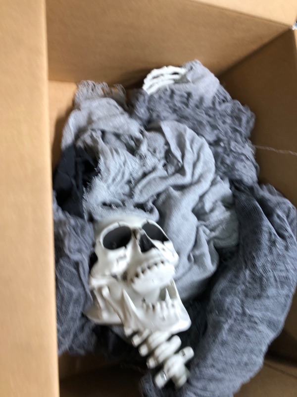Photo 1 of Acronde Halloween Hanging Ghost,Hanging Skeleton Ghost, Halloween Party Decoration, Hanging Skull Horror Ghost for Haunted House Entrance Decoration, Patio Lawn Garden Indoor/Outdoor Decoration