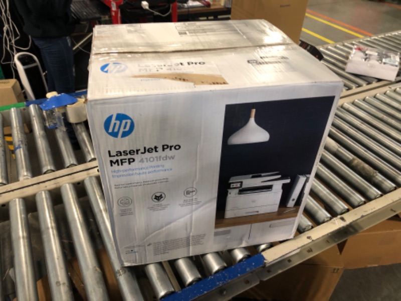 Photo 2 of HP LaserJet Pro MFP 4101fdw Wireless Black & White Printer with Fax