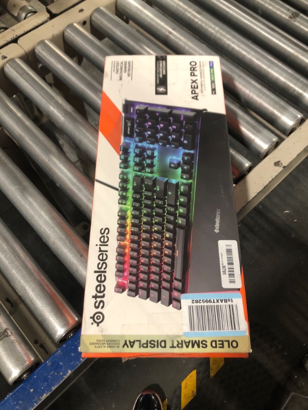 Photo 1 of SteelSeries Apex Pro Mechanical Gaming Keyboard – Adjustable Actuation Switches & Aerox 5 - Lightweight Gaming Mouse - 18000 CPI - TrueMove Air Optical Sensor -Ultra-lightweight Water Resistant Design