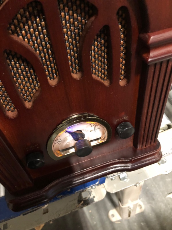 Photo 3 of ClearClick Retro AM/FM Radio with Bluetooth - Classic Wooden Vintage Retro Style Speaker