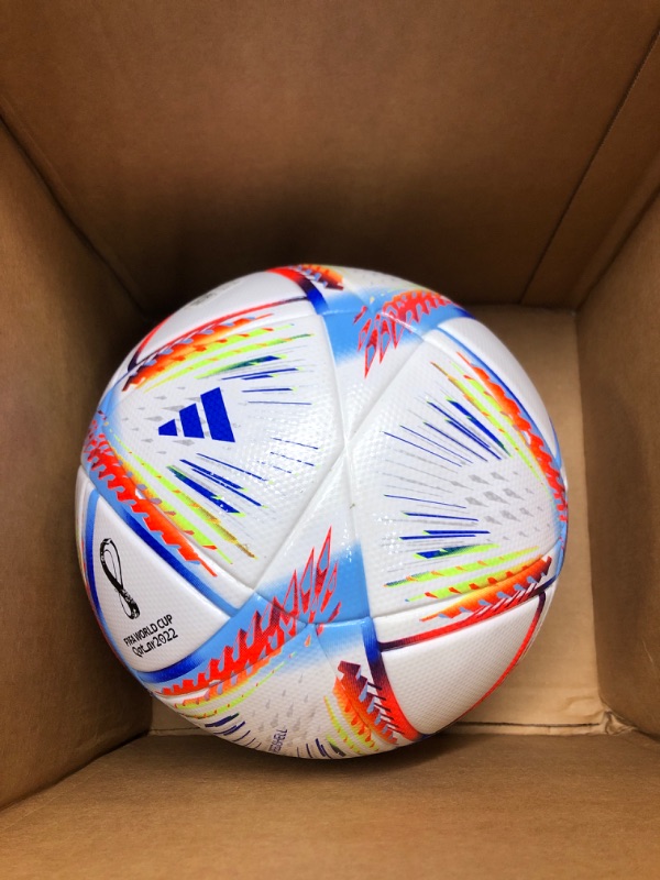 Photo 2 of adidas unisex-adult FIFA World Cup Qatar 2022 Al Rihla League Soccer Ball White/Pantone 5