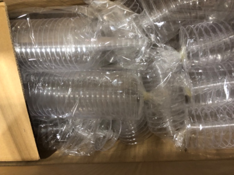 Photo 1 of 200 Pieces Plastic Coupe Glasses 4 oz Disposable Champagne Glasses Clear Martini Cocktail Wine Cups Stackable Stemware Champagne Saucer for Party Wedding Picnics Holiday