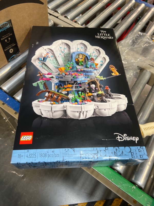 Photo 2 of LEGO Disney The Little Mermaid Royal Clamshell 43225 Collectible Adult Building Set, Gift for Disney Princess Movie Fans Ages 18 and Up, Featuring Ariel, Ursula, King Triton, Sebastian and Flounder