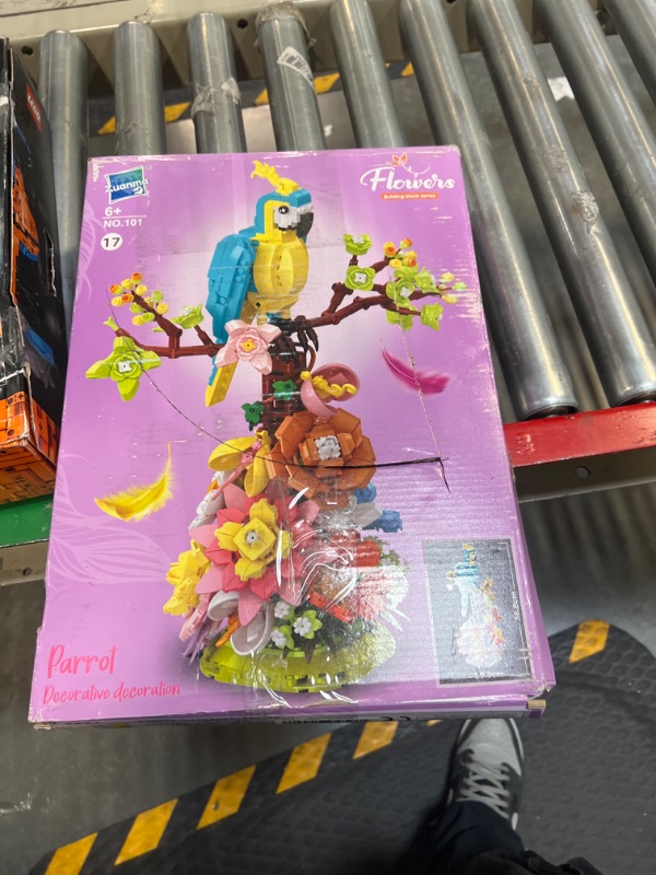 Photo 2 of Flowers and Parrot Ideas Building Set- 1162pcs, Icons Cute Bird and Succulent Botanical Collection Set- Compatible with Lego Flowers,Nice Gift for Girls 8-12 and Women Adults Blocks Lover