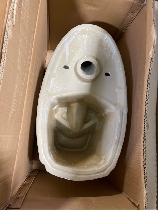 Photo 4 of Renovators Supply Manufacturing 2 Piece Toilet Sheffield White Bathroom Toilet Bowl Only with Slow Close Toilet Seat Elongated Toilet Bowl8