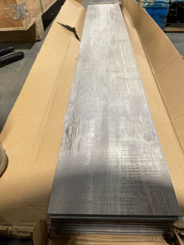 Photo 1 of Cali Vinyl Pro Classic Gray Ash 7.12 in. W x 48 in. L Waterproof Luxury Vinyl Plank Flooring (23.77 Sq. ft)