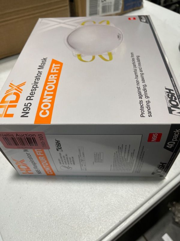 Photo 2 of HDX Non Valve Respirator (40-Pack), White