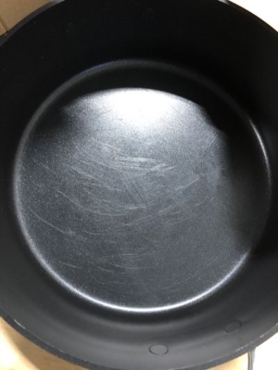 Photo 4 of Anolon 5-Qt. Covered Sauté Hard Anodized Aluminum Sauteuse, Saute Pan, 5 Quart, Dark Gray,81173 Saute Pan (5 Quart)