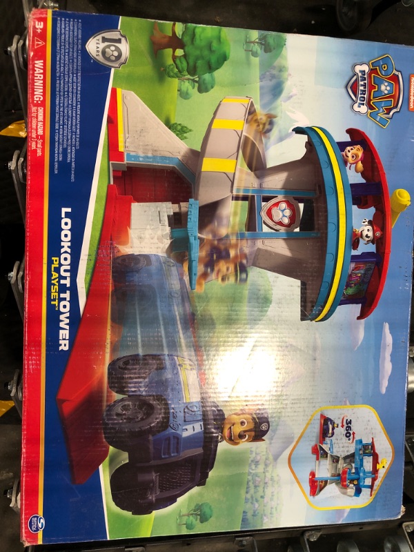 Photo 1 of ***BRAND NEW***Paw Patrol Lookout Tower Playset with Toy Car Launcher, Amazon Packaging Version