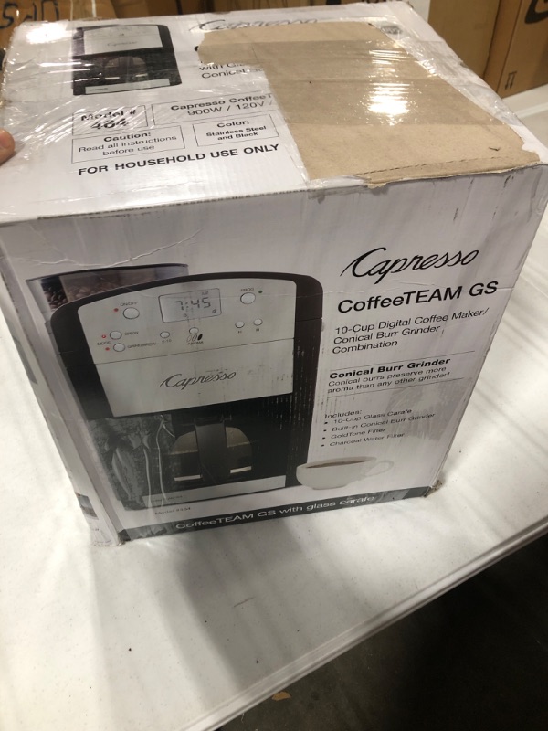 Photo 4 of **USED/MISSING PARTS**  - Jura-Capresso 464.05 CoffeeTeam GS 10-Cup Digital Coffeemaker - 7522
